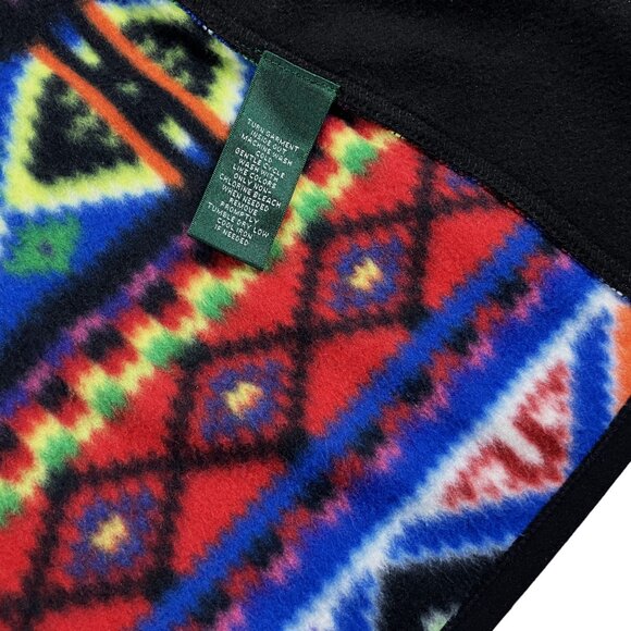 Lauren Ralph Lauren Active Fleece Jacket Womens Size XL SLIM FIT Aztec Full Zip - Picture 11 of 12